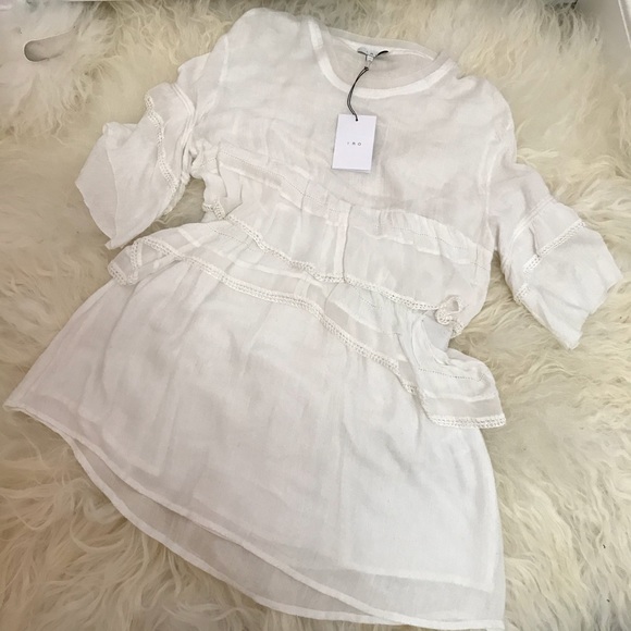 IRO Ceclie Tiered Ruffle Dress 0383 - Picture 2 of 7